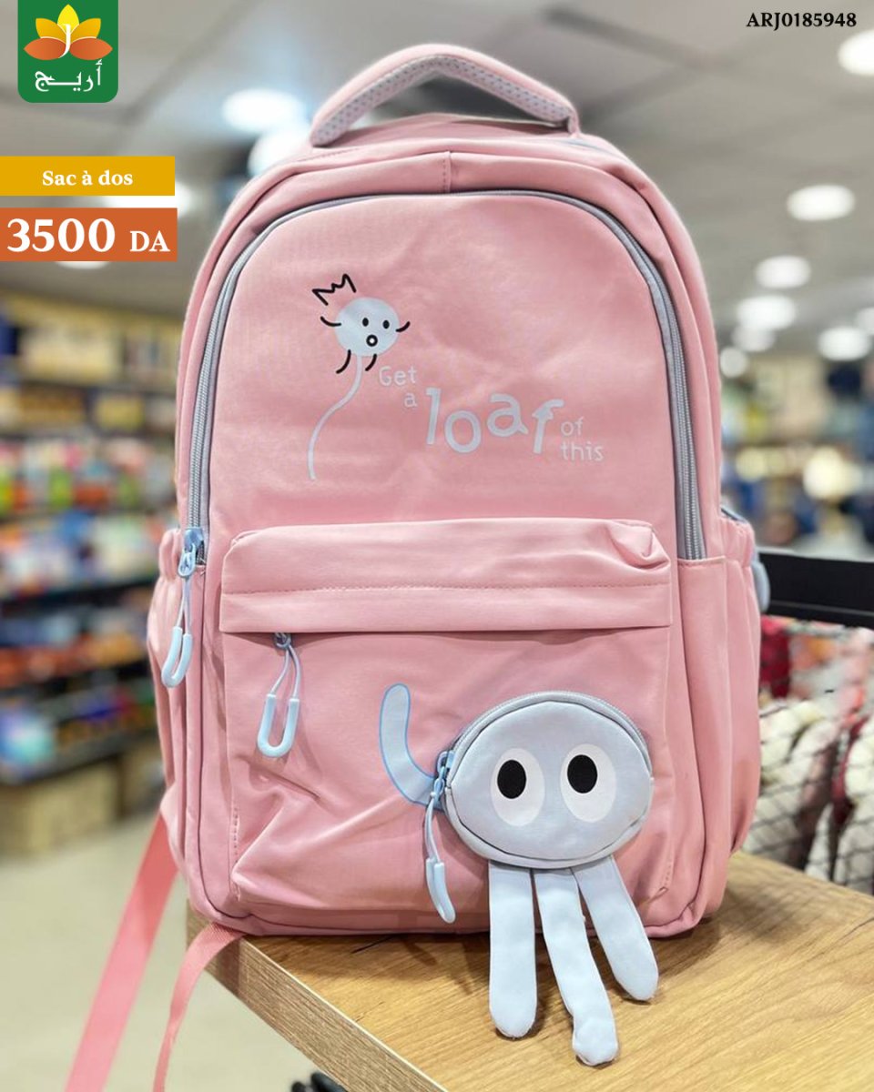 Sac à dos style sport Disponible en blanc, gris, et bleu marine – Image 2