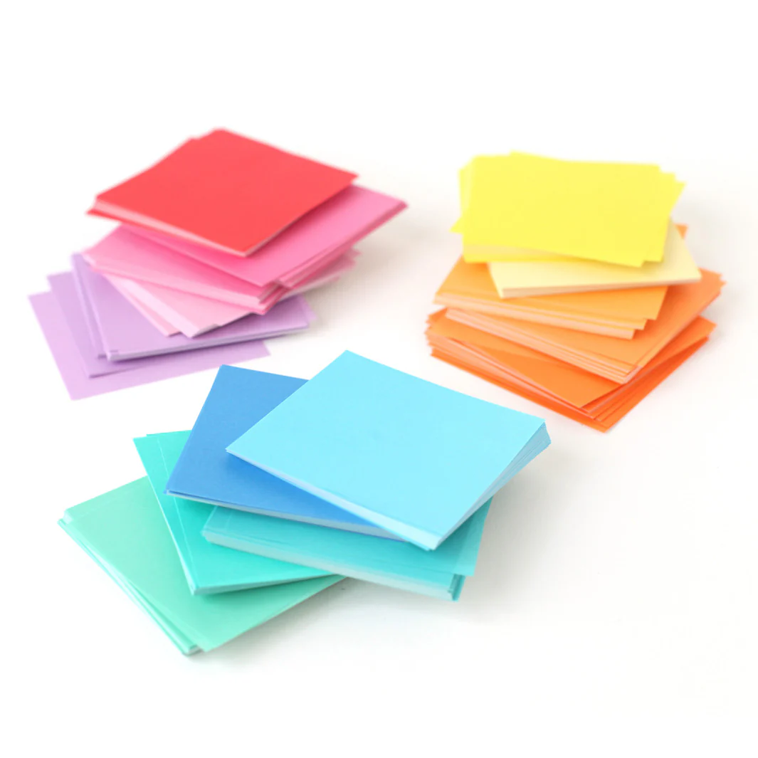 1005 Papiers Origami Multicolores - Tons Doux - 15 couleurs - 7 x 7 cm – Image 3
