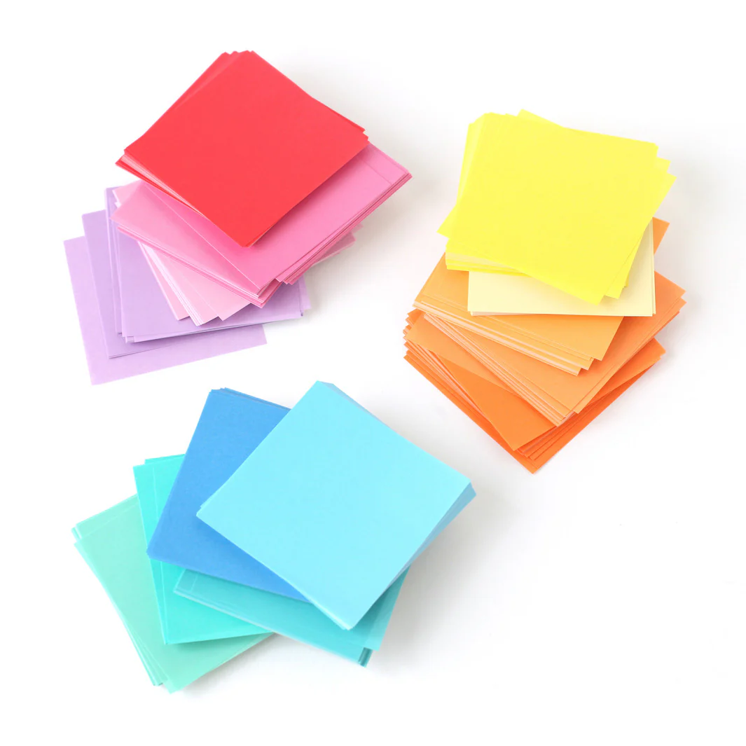 1005 Papiers Origami Multicolores - Tons Doux - 15 couleurs - 7 x 7 cm – Image 6