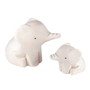 Famille d'Éléphants en bois - Pole Pole - T-Lab