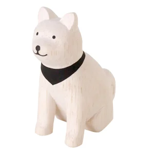 Akita Inu en Bois - Pole Pole - T-Lab