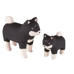 Famille de Shiba Inu en bois - Pole Pole - T-Lab