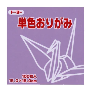 100 Papiers Origami Toyo - Mauve - 15 x 15 cm