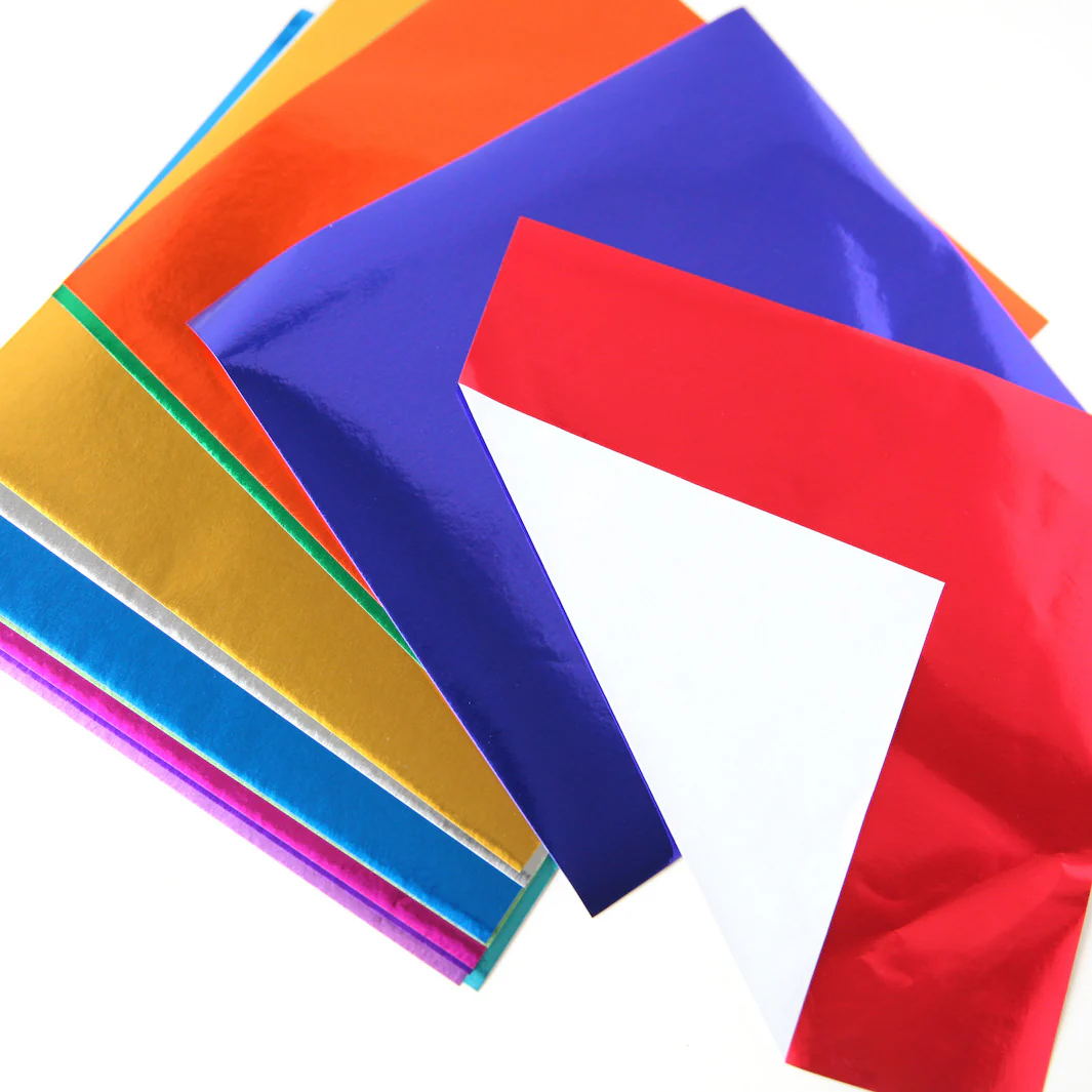 12 Papiers Origami Multicolores - Métallisés - 12 couleurs - 15x15 cm – Image 4