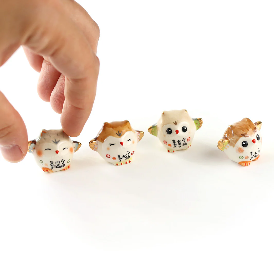 Petit Grigri en Céramique - Chouette - Chance – Image 4