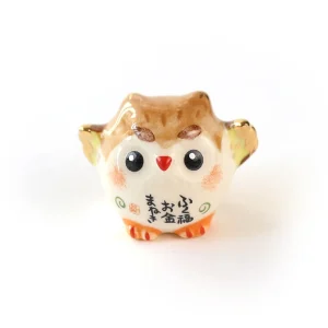 Petit Grigri en Céramique - Chouette - Fortune